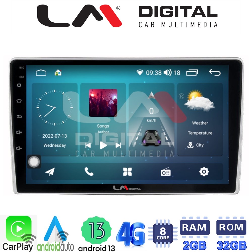 LM Digital - LM ZR8160 GPS Οθόνη OEM Multimedia Αυτοκινήτου για Alfa Romeo Mito 2008> (CarPlay/AndroidAuto/BT/GPS/WIFI/GPRS)