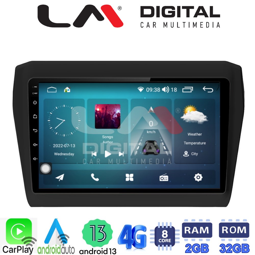 LM Digital - LM ZR8180 GPS Οθόνη OEM Multimedia Αυτοκινήτου για SUZUKI SWIFT 2016> (CarPlay/AndroidAuto/BT/GPS/WIFI/GPRS)