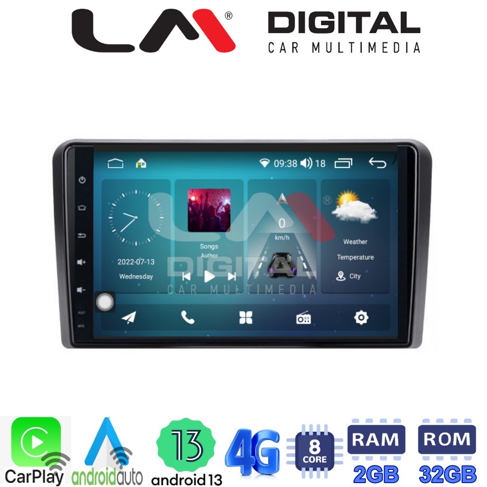 LM Digital - LM ZR8190 GPS Οθόνη OEM Multimedia Αυτοκινήτου για PEUGEOT 308 2013> (CarPlay/AndroidAuto/BT/GPS/WIFI/GPRS)