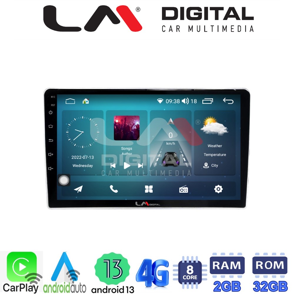 LM Digital - LM ZR8200 GPS Οθόνη OEM Multimedia Αυτοκινήτου για Nissan Navara D22 1998 > 2004 (CarPlay/AndroidAuto/BT/GPS/WIFI/GPRS)