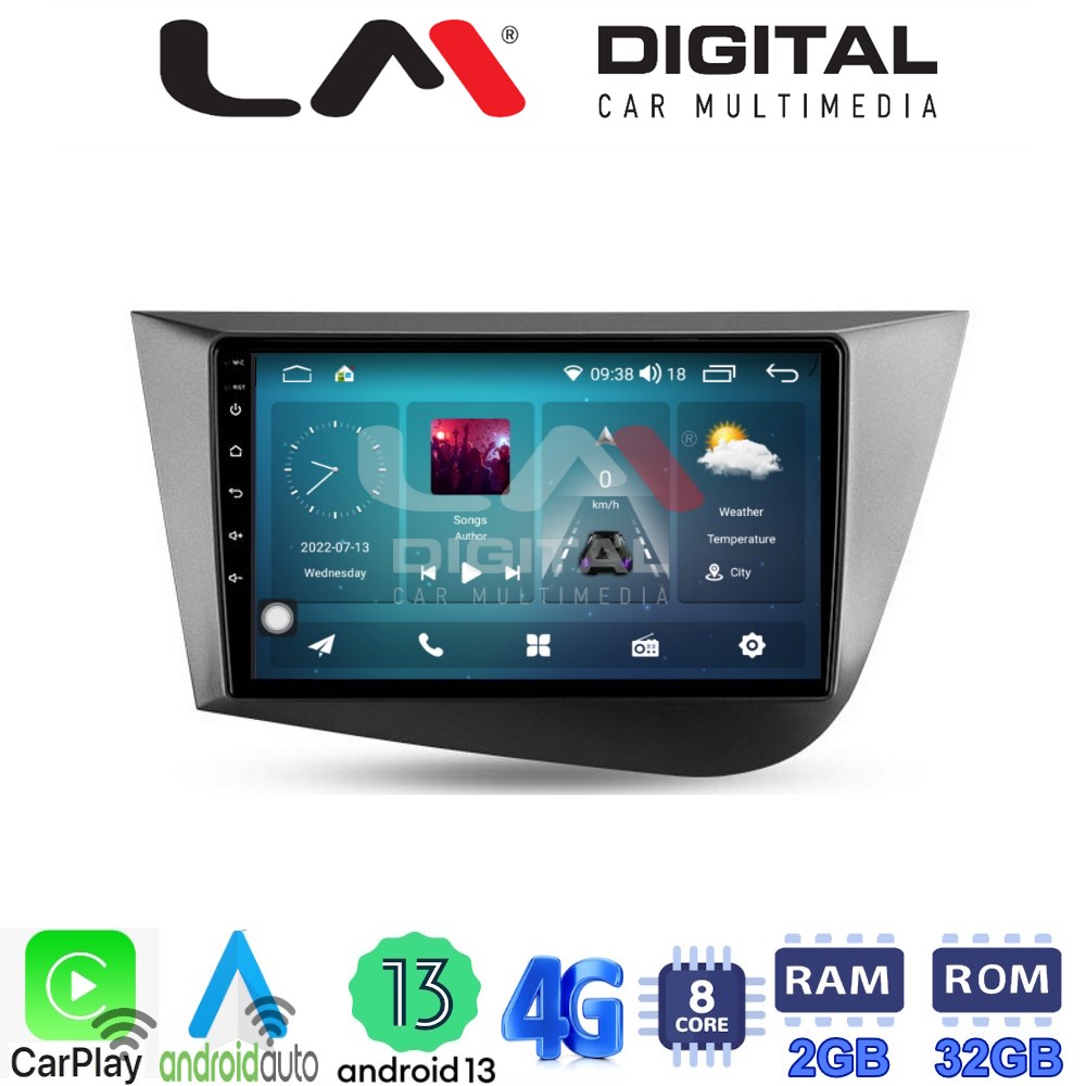 LM Digital - LM ZR8217 GPS Οθόνη OEM Multimedia Αυτοκινήτου για Seat Leon 2005>2012 (CarPlay/AndroidAuto/BT/GPS/WIFI/GPRS)