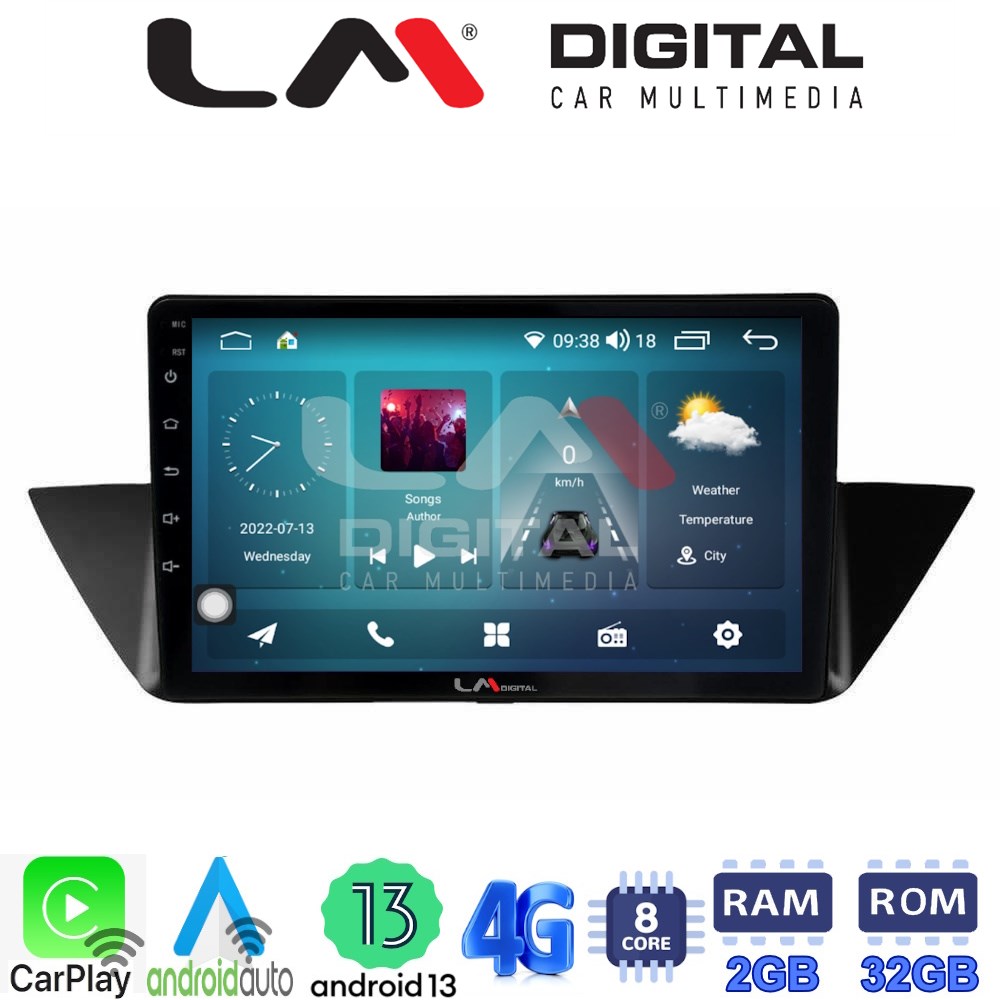 LM Digital - LM ZR8219 GPS Οθόνη OEM Multimedia Αυτοκινήτου για BMW X1 (E84) 2009>2014 (CarPlay/AndroidAuto/BT/GPS/WIFI/GPRS)