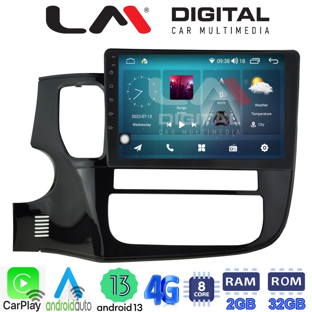 LM Digital - LM ZR8231 GPS Οθόνη OEM Multimedia Αυτοκινήτου για MITSUBISHI OUTLANDER  2013> (CarPlay/AndroidAuto/BT/GPS/WIFI/GPRS)