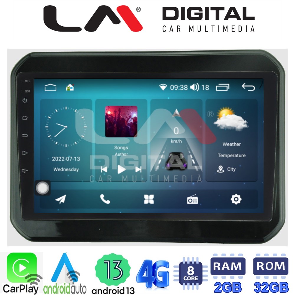 LM Digital - LM ZR8232 GPS Οθόνη OEM Multimedia Αυτοκινήτου για SUZUKI IGNIS 2016> (CarPlay/AndroidAuto/BT/GPS/WIFI/GPRS)