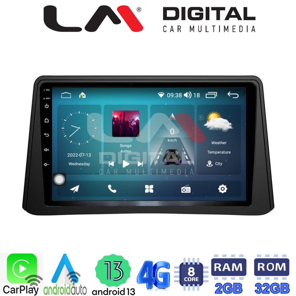 LM Digital - LM ZR8235 GPS Οθόνη OEM Multimedia Αυτοκινήτου για Opel Mokka 2012 > 2015 (CarPlay/AndroidAuto/BT/GPS/WIFI/GPRS)