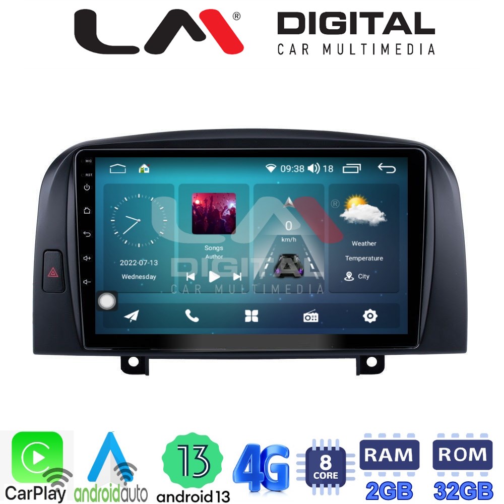 LM Digital - LM ZR8247 GPS Οθόνη OEM Multimedia Αυτοκινήτου για Hyundai Sonata 2006 > 2009 (CarPlay/AndroidAuto/BT/GPS/WIFI/GPRS)