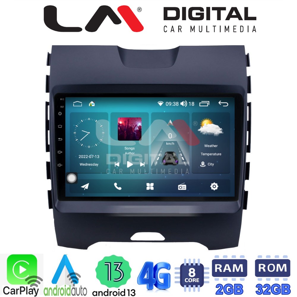 LM Digital - LM ZR8248 GPS Οθόνη OEM Multimedia Αυτοκινήτου για Ford Edge 2016 > (CarPlay/AndroidAuto/BT/GPS/WIFI/GPRS)