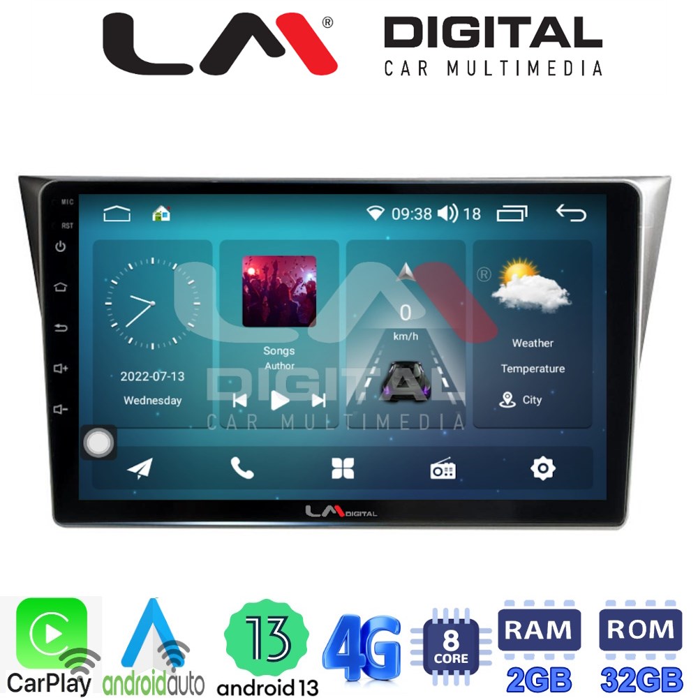 LM Digital - LM ZR8271 GPS Οθόνη OEM Multimedia Αυτοκινήτου για Subaru Impreza 2000 > 2007 (CarPlay/AndroidAuto/BT/GPS/WIFI/GPRS)
