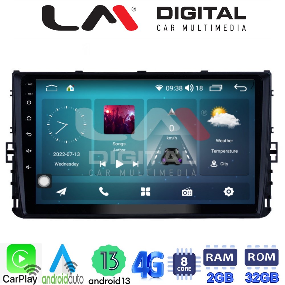 LM Digital - LM ZR8284 GPS Οθόνη OEM Multimedia Αυτοκινήτου για VW T-ROC & T-CROSS 2017>  (CarPlay/AndroidAuto/BT/GPS/WIFI/GPRS)