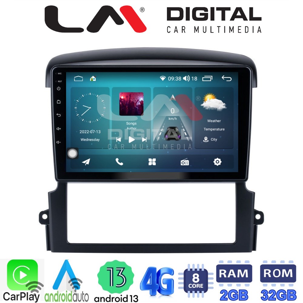 LM Digital - LM ZR8303 GPS Οθόνη OEM Multimedia Αυτοκινήτου για Kia Sorento 2006 > 2009 (CarPlay/AndroidAuto/BT/GPS/WIFI/GPRS)