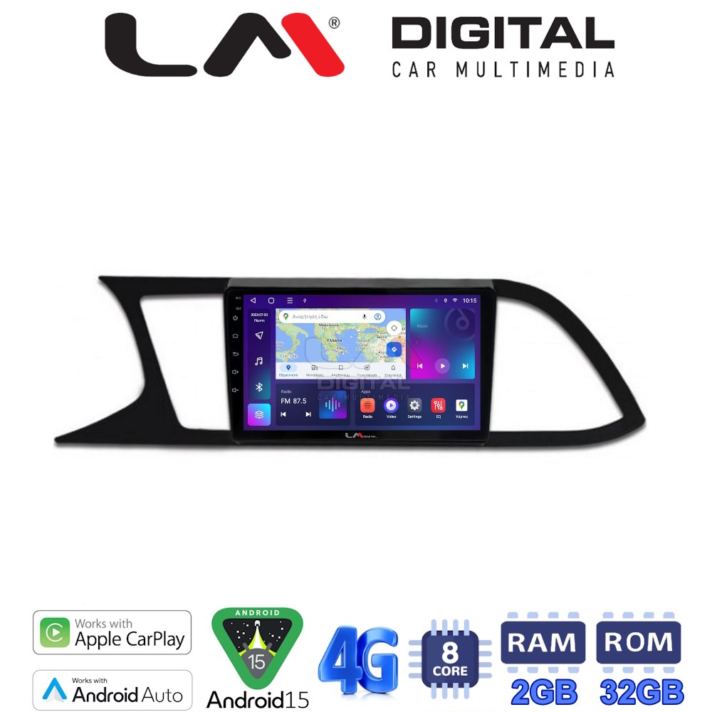 LM Digital - LM ZR8306 GPS Οθόνη OEM Multimedia Αυτοκινήτου για SEAT LEON 2012>  (CarPlay/AndroidAuto/BT/GPS/WIFI/GPRS)