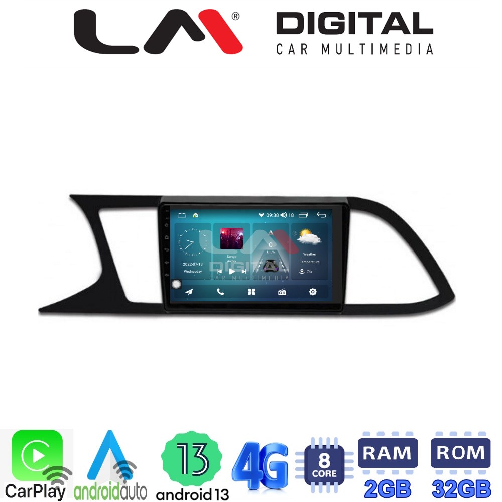 LM Digital - LM ZR8306 GPS Οθόνη OEM Multimedia Αυτοκινήτου για SEAT LEON 2012>  (CarPlay/AndroidAuto/BT/GPS/WIFI/GPRS)