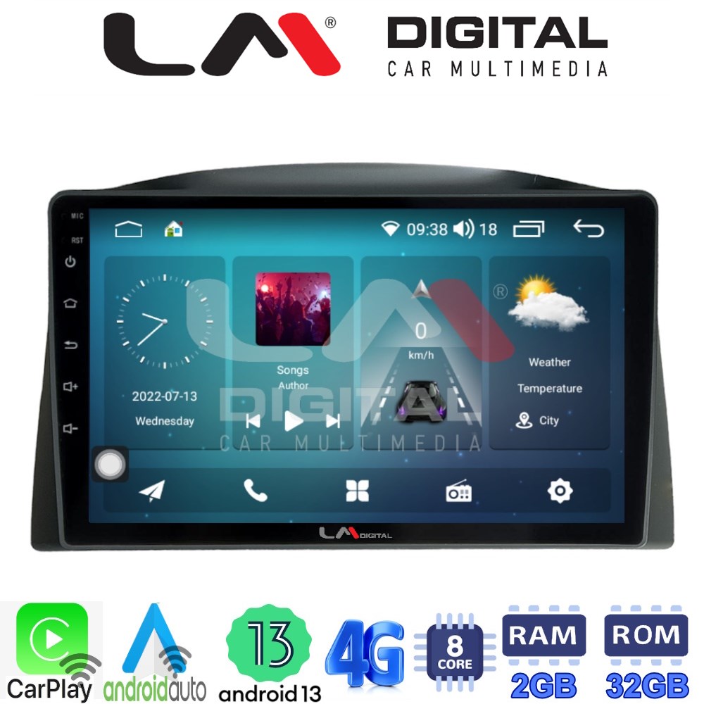 LM Digital - LM ZR8308 GPS Οθόνη OEM Multimedia Αυτοκινήτου για Grand Cherokee 2005-2011 (CarPlay/AndroidAuto/BT/GPS/WIFI/GPRS)