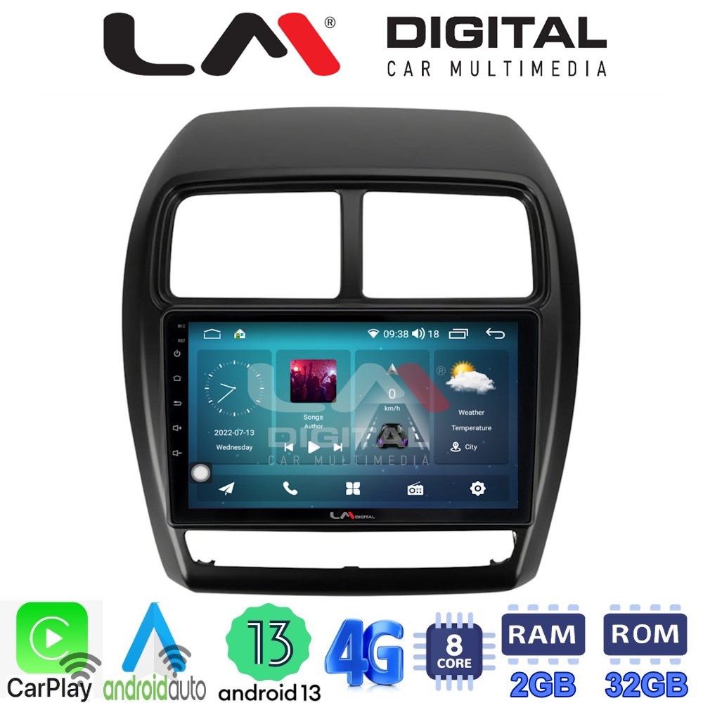 LM Digital - LM ZR8318 GPS Οθόνη OEM Multimedia Αυτοκινήτου για Mitsubishi ASX 2020 > 2023 (CarPlay/AndroidAuto/BT/GPS/WIFI/GPRS)