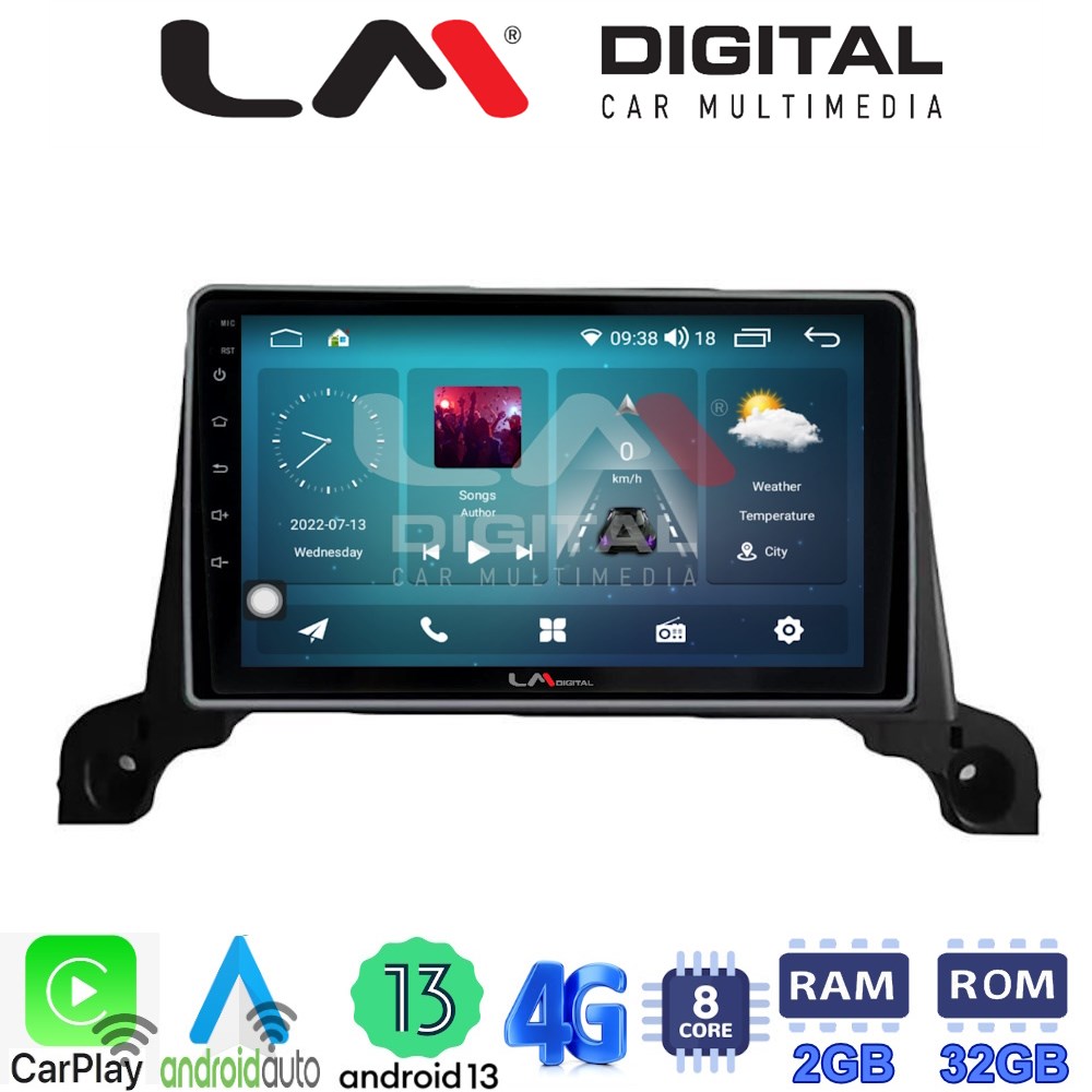 LM Digital - LM ZR8324 GPS Οθόνη OEM Multimedia Αυτοκινήτου για Peugeot 3008/5008 2016> (CarPlay/AndroidAuto/BT/GPS/WIFI/GPRS)