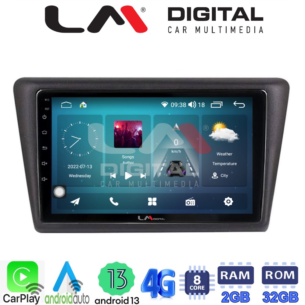 LM Digital - LM ZR8327 GPS Οθόνη OEM Multimedia Αυτοκινήτου για Skoda Rapid Spaceback 2014 > (CarPlay/AndroidAuto/BT/GPS/WIFI/GPRS)