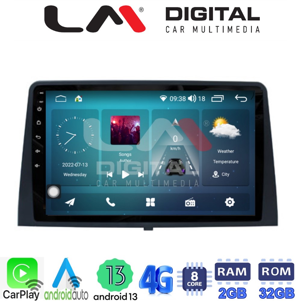 LM Digital - LM ZR8330 GPS Οθόνη OEM Multimedia Αυτοκινήτου για CITROEN BERLINGO - PEUGEOT PARTNER 2019> (CarPlay/AndroidAuto/BT/GPS/WIFI/GPRS)
