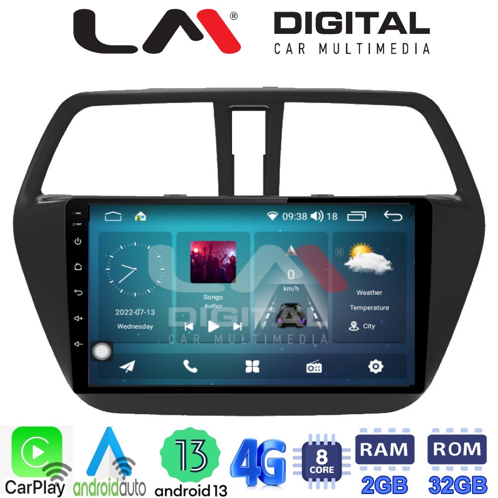 LM Digital - LM ZR8337 GPS Οθόνη OEM Multimedia Αυτοκινήτου για SUZUKI SX4 SCROSS 2014> (CarPlay/AndroidAuto/BT/GPS/WIFI/GPRS)