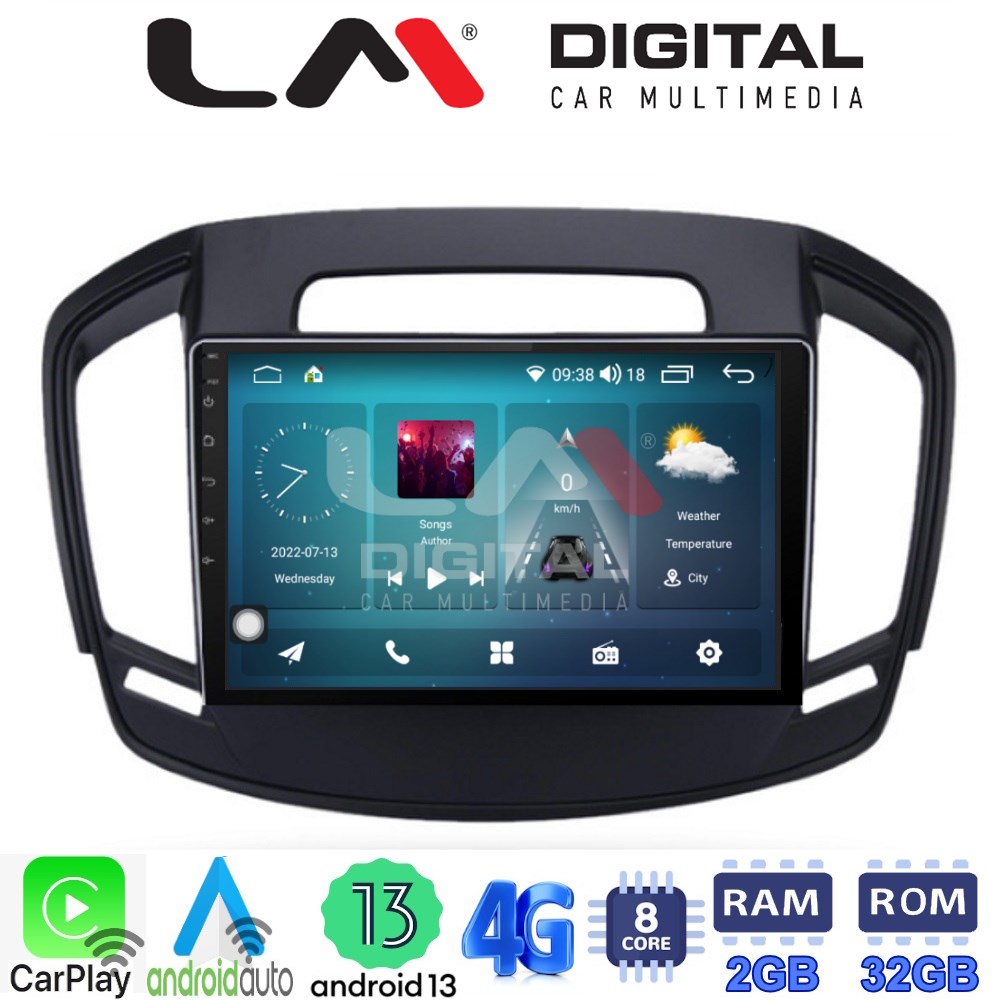 LM Digital - LM ZR8338 GPS Οθόνη OEM Multimedia Αυτοκινήτου για OPEL INSIGNIA  2014> (CarPlay/AndroidAuto/BT/GPS/WIFI/GPRS)
