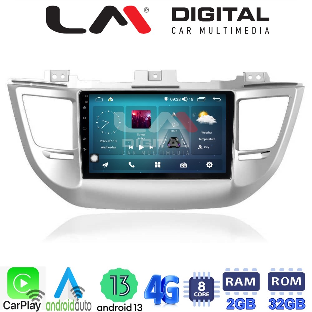 LM Digital - LM ZR8361 GPS Οθόνη OEM Multimedia Αυτοκινήτου για Hyundai Tucson 2015 < 2019 (CarPlay/AndroidAuto/BT/GPS/WIFI/GPRS)