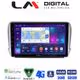 LM Digital - LM ZR8374 GPS Οθόνη OEM Multimedia Αυτοκινήτου για PEUGEOT 208-2008 2012>  (CarPlay/AndroidAuto/BT/GPS/WIFI/GPRS)