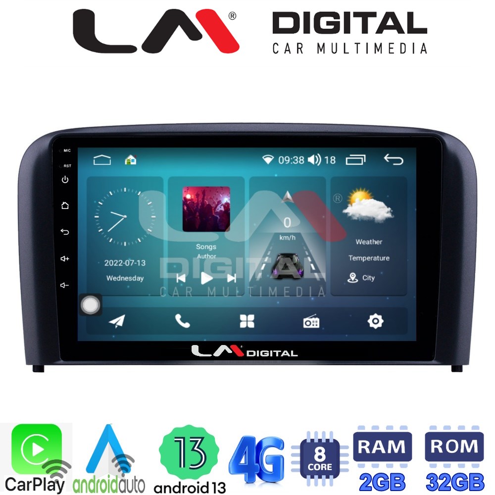 LM Digital - LM ZR8393 GPS Οθόνη OEM Multimedia Αυτοκινήτου για Volvo S80 2004 > 2006 (CarPlay/AndroidAuto/BT/GPS/WIFI/GPRS)