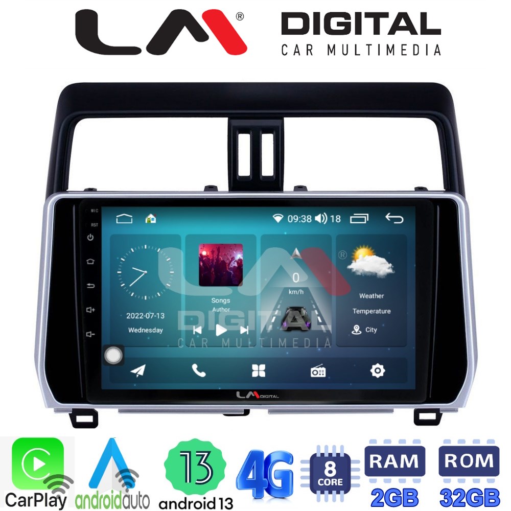 LM Digital - LM ZR8400 GPS Οθόνη OEM Multimedia Αυτοκινήτου για Toytota Land Cruiser 2019> (CarPlay/AndroidAuto/BT/GPS/WIFI/GPRS)