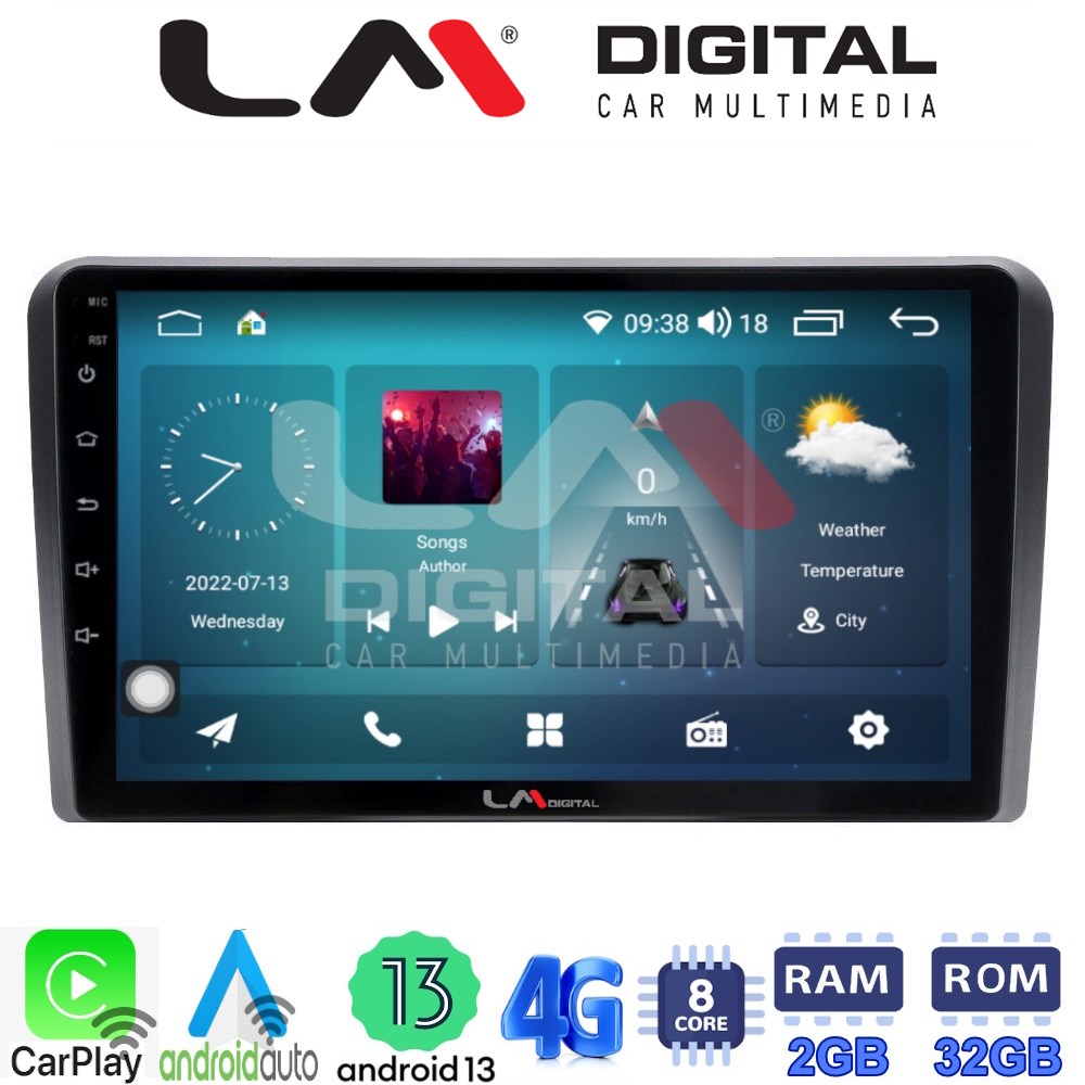 LM Digital - LM ZR8403 GPS Οθόνη OEM Multimedia Αυτοκινήτου για Ford Transit/Tourneo > 2018 (CarPlay/AndroidAuto/BT/GPS/WIFI/GPRS)