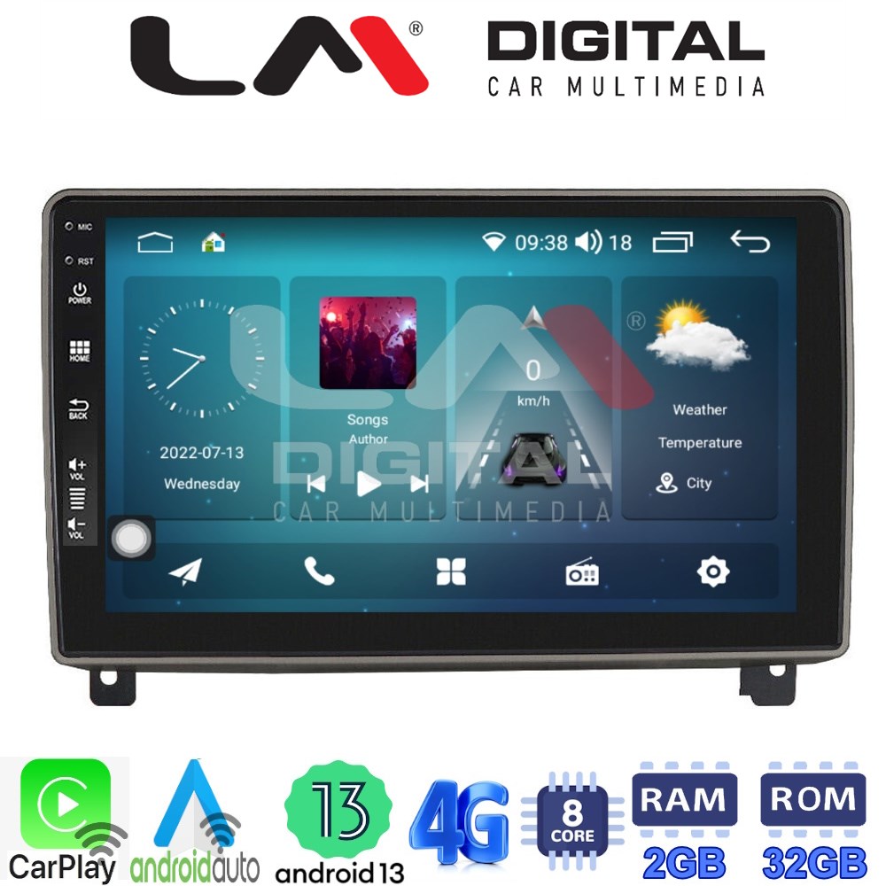 LM Digital - LM ZR8404 GPS Οθόνη OEM Multimedia Αυτοκινήτου για PEUGEOT 407 2004 > 2011 (CarPlay/AndroidAuto/BT/GPS/WIFI/GPRS)