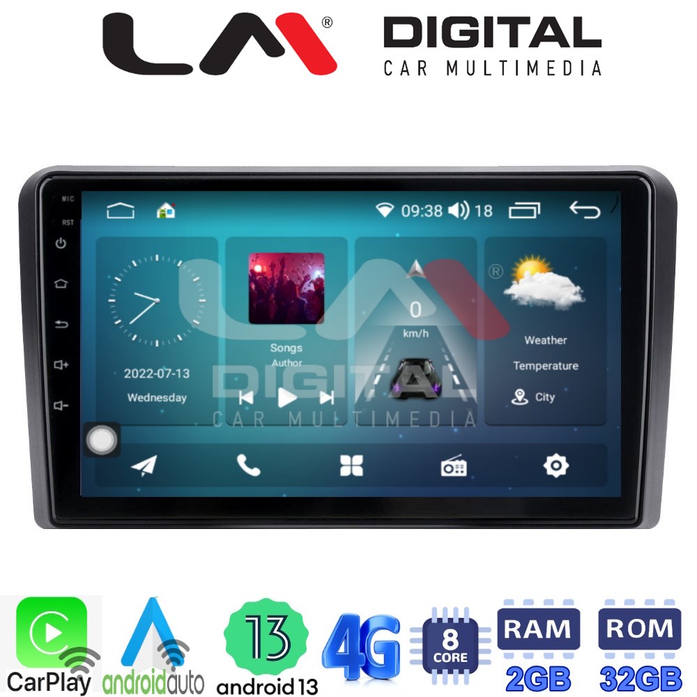 LM Digital - LM ZR8407 GPS Οθόνη OEM Multimedia Αυτοκινήτου για ΗΥ Η1 2006> (CarPlay/AndroidAuto/BT/GPS/WIFI/GPRS)
