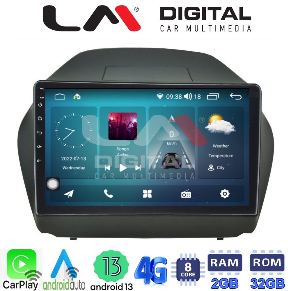LM Digital - LM ZR8414 GPS Οθόνη OEM Multimedia Αυτοκινήτου για HYUNDAI IX35 2009>2015  (CarPlay/AndroidAuto/BT/GPS/WIFI/GPRS)