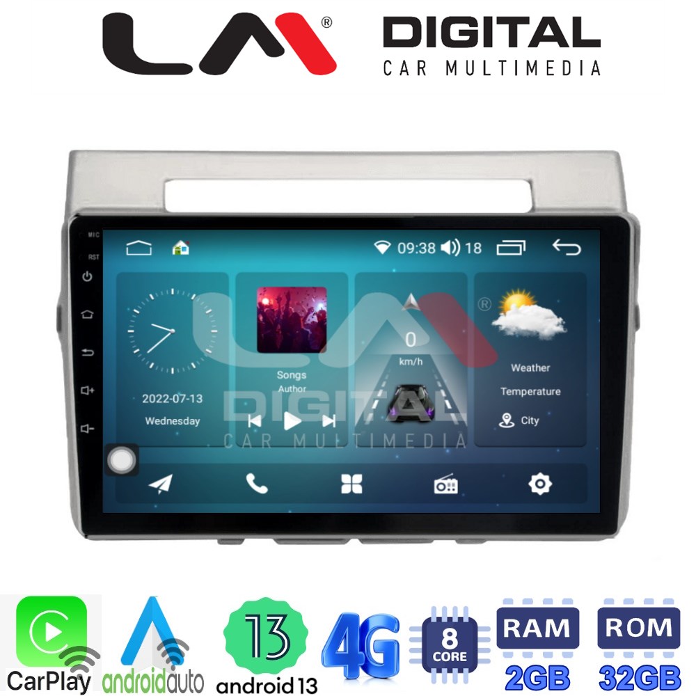 LM Digital - LM ZR8417 GPS Οθόνη OEM Multimedia Αυτοκινήτου για Toyota Corolla Verso 2004 > 2009 (CarPlay/AndroidAuto/BT/GPS/WIFI/GPRS)