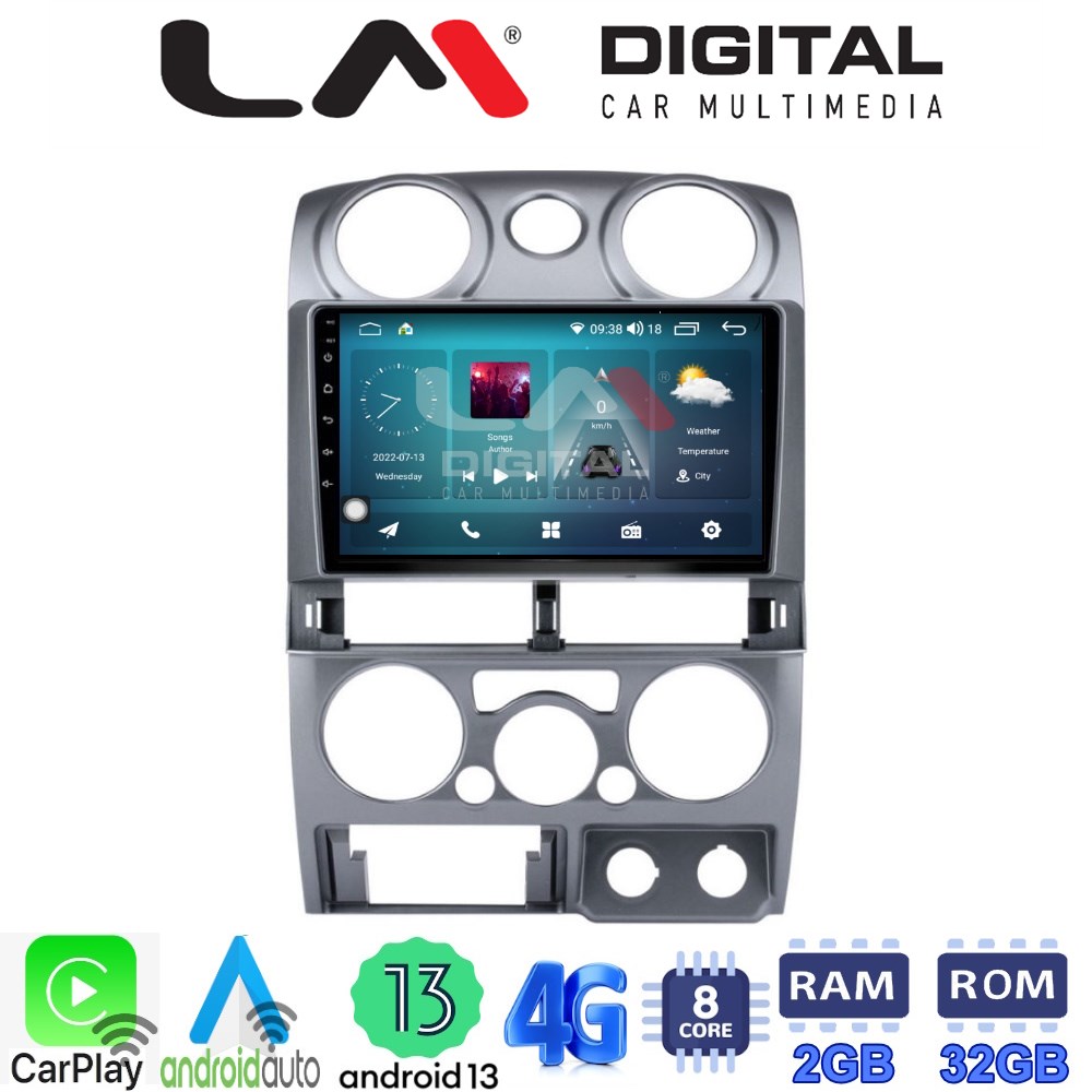 LM Digital - LM ZR8425 GPS Οθόνη OEM Multimedia Αυτοκινήτου για Isuzu D-Max 2008 > 2012 (CarPlay/AndroidAuto/BT/GPS/WIFI/GPRS)