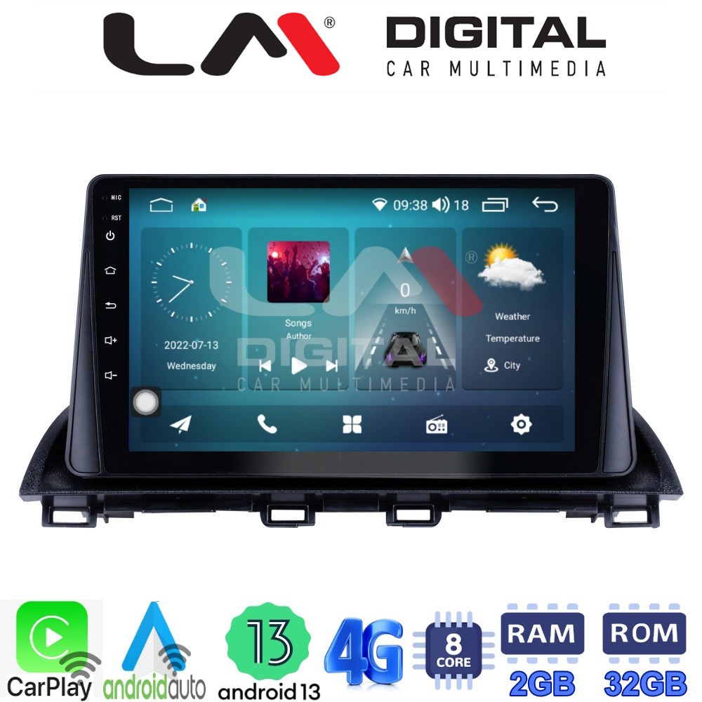 LM Digital - LM ZR8441 GPS Οθόνη OEM Multimedia Αυτοκινήτου για Mazda CX4 2014 > (CarPlay/AndroidAuto/BT/GPS/WIFI/GPRS)