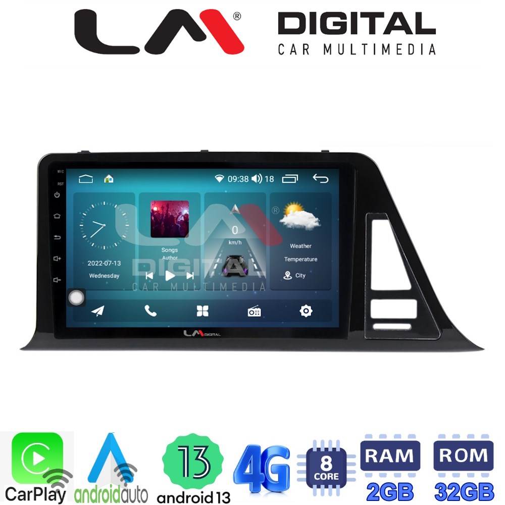LM Digital - LM ZR8445 GPS Οθόνη OEM Multimedia Αυτοκινήτου για Toyota CH-R 2017 > (CarPlay/AndroidAuto/BT/GPS/WIFI/GPRS)