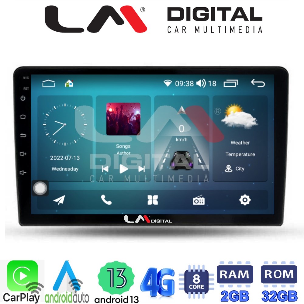 LM Digital - LM ZR8452 GPS Οθόνη OEM Multimedia Αυτοκινήτου για Ford Fiesta 2019> (CarPlay/AndroidAuto/BT/GPS/WIFI/GPRS)
