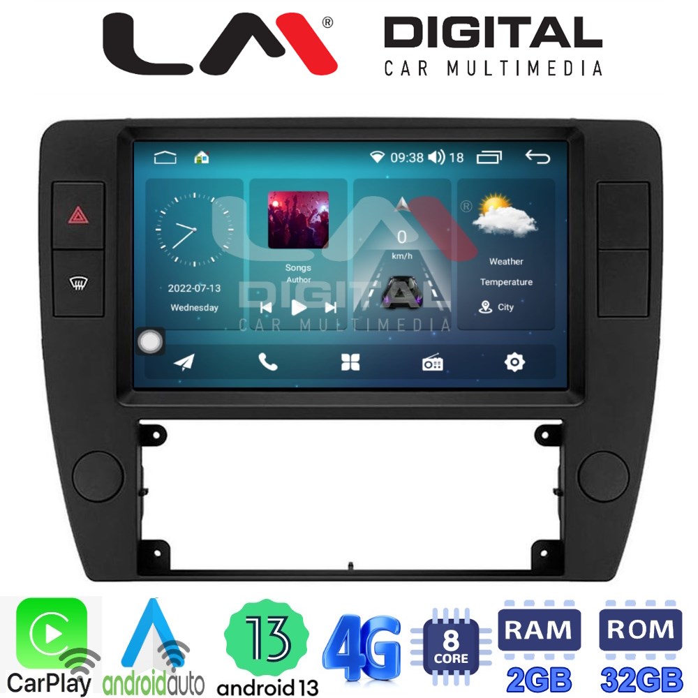 LM Digital - LM ZR8501 GPS Οθόνη OEM Multimedia Αυτοκινήτου για VW Passat 2000 > 2005 (CarPlay/AndroidAuto/BT/GPS/WIFI/GPRS)