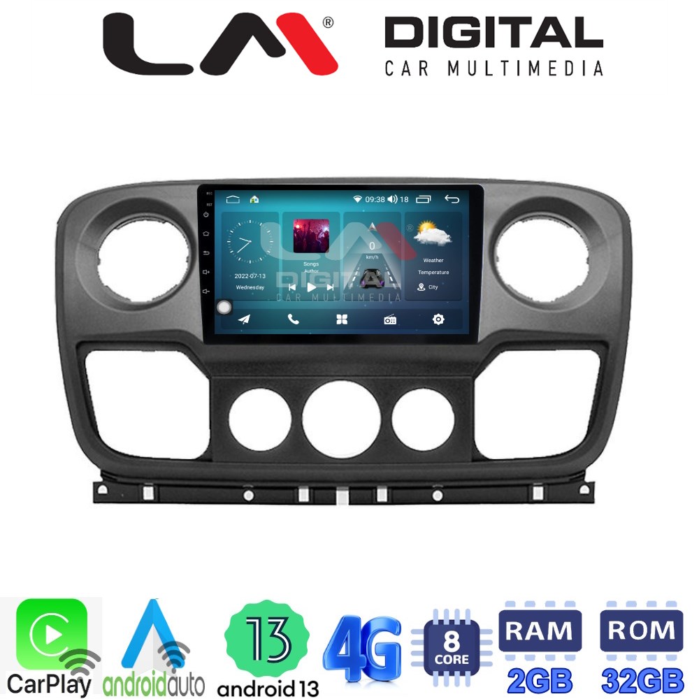 LM Digital - LM ZR8503 GPS Οθόνη OEM Multimedia Αυτοκινήτου για NISSAN NV400 2011 > 2020 OPEL Movano 2011> 2020 RENAULT Master III 2010 > 2019 (CarPlay/AndroidAuto/BT/GPS/WIFI/GPRS)