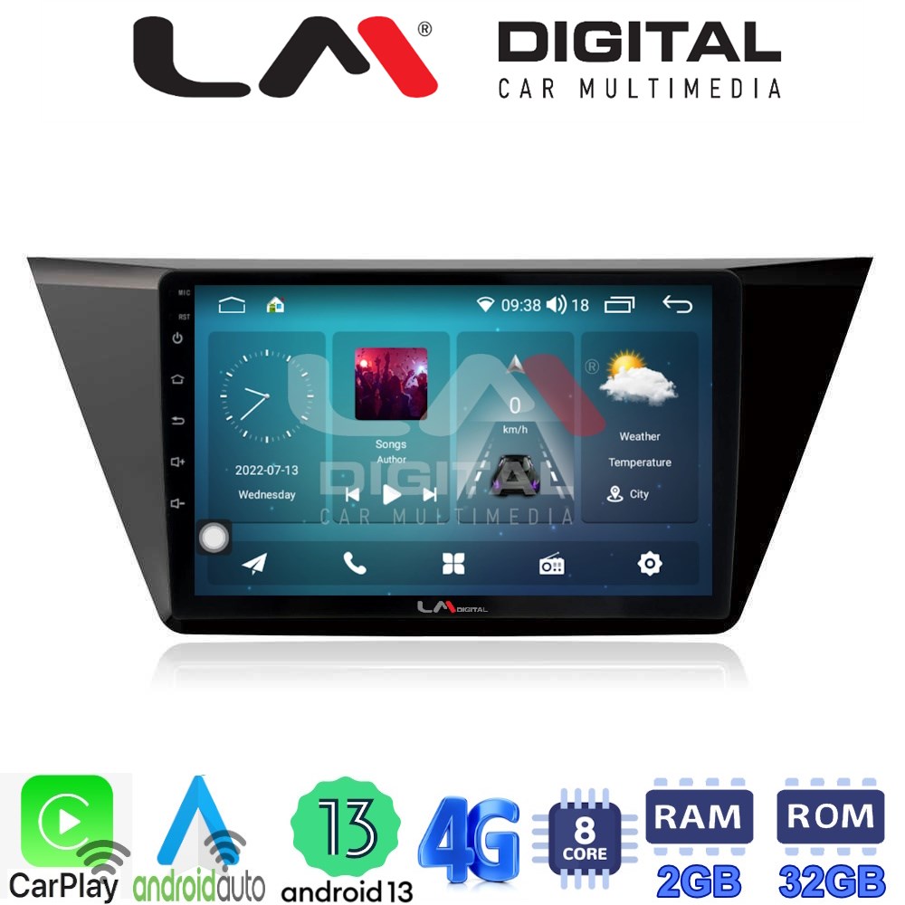 LM Digital - LM ZR8522 GPS Οθόνη OEM Multimedia Αυτοκινήτου για VW TOURAN 2016> (CarPlay/AndroidAuto/BT/GPS/WIFI/GPRS)