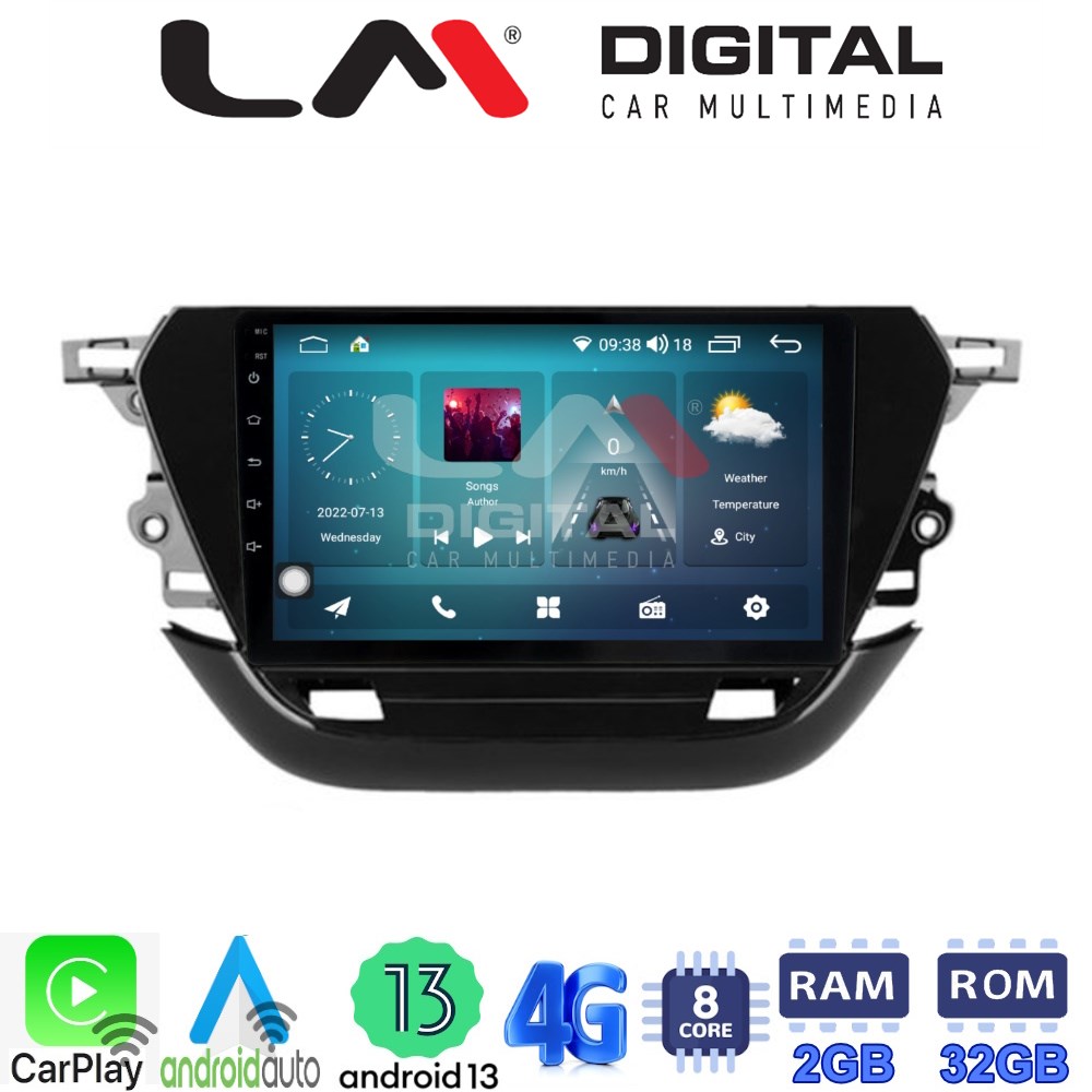 LM Digital - LM ZR8523 GPS Οθόνη OEM Multimedia Αυτοκινήτου για Opel Corsa F 2021 > (CarPlay/AndroidAuto/BT/GPS/WIFI/GPRS)