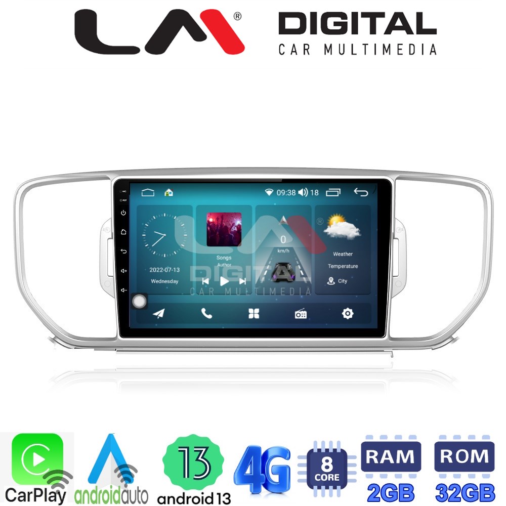 LM Digital - LM ZR8527 GPS Οθόνη OEM Multimedia Αυτοκινήτου για KIA SPORTAGE 2016>2019 (CarPlay/AndroidAuto/BT/GPS/WIFI/GPRS)