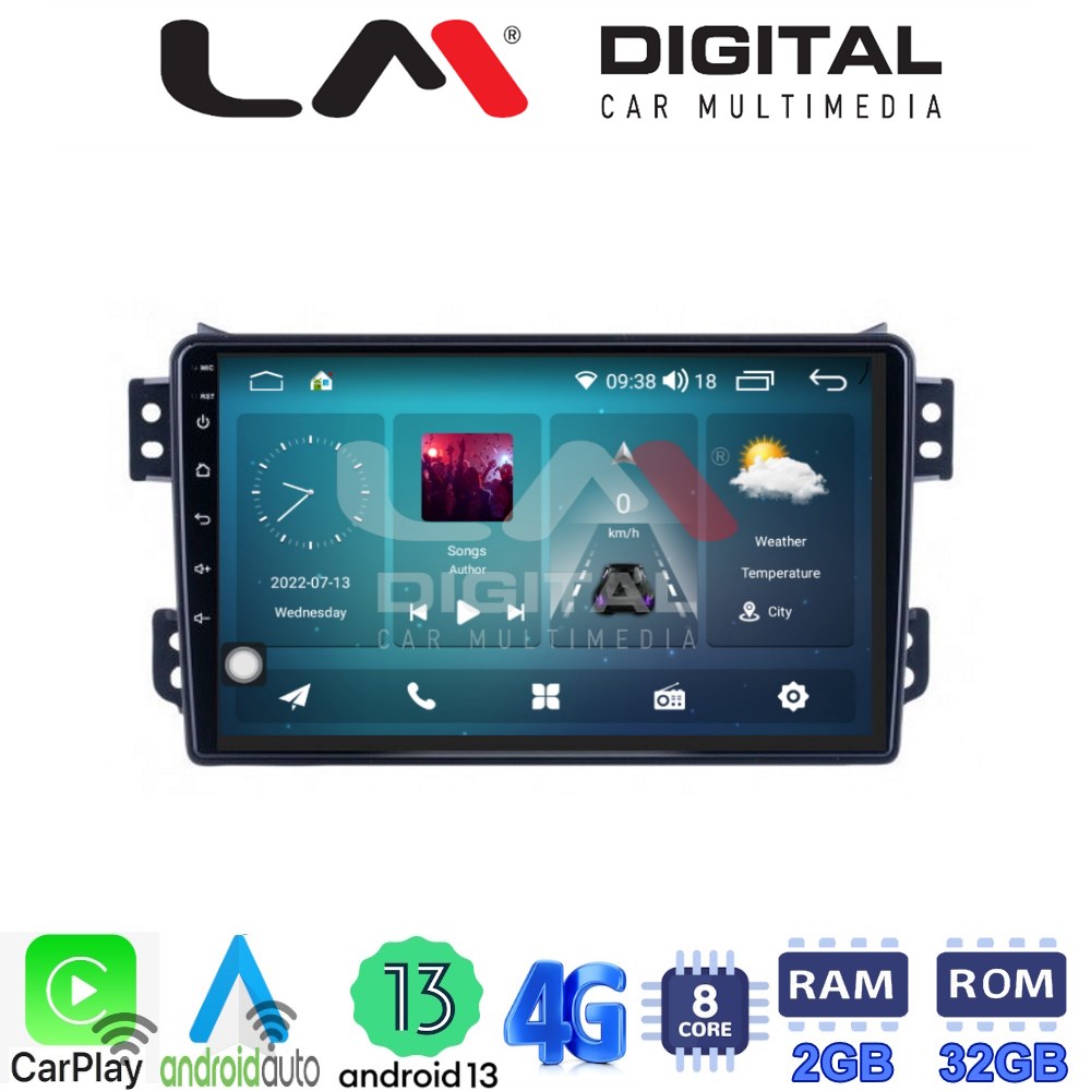 LM Digital - LM ZR8540 GPS Οθόνη OEM Multimedia Αυτοκινήτου για OPEL AGILA - SUZUKI ALTO 2008> (CarPlay/AndroidAuto/BT/GPS/WIFI/GPRS)