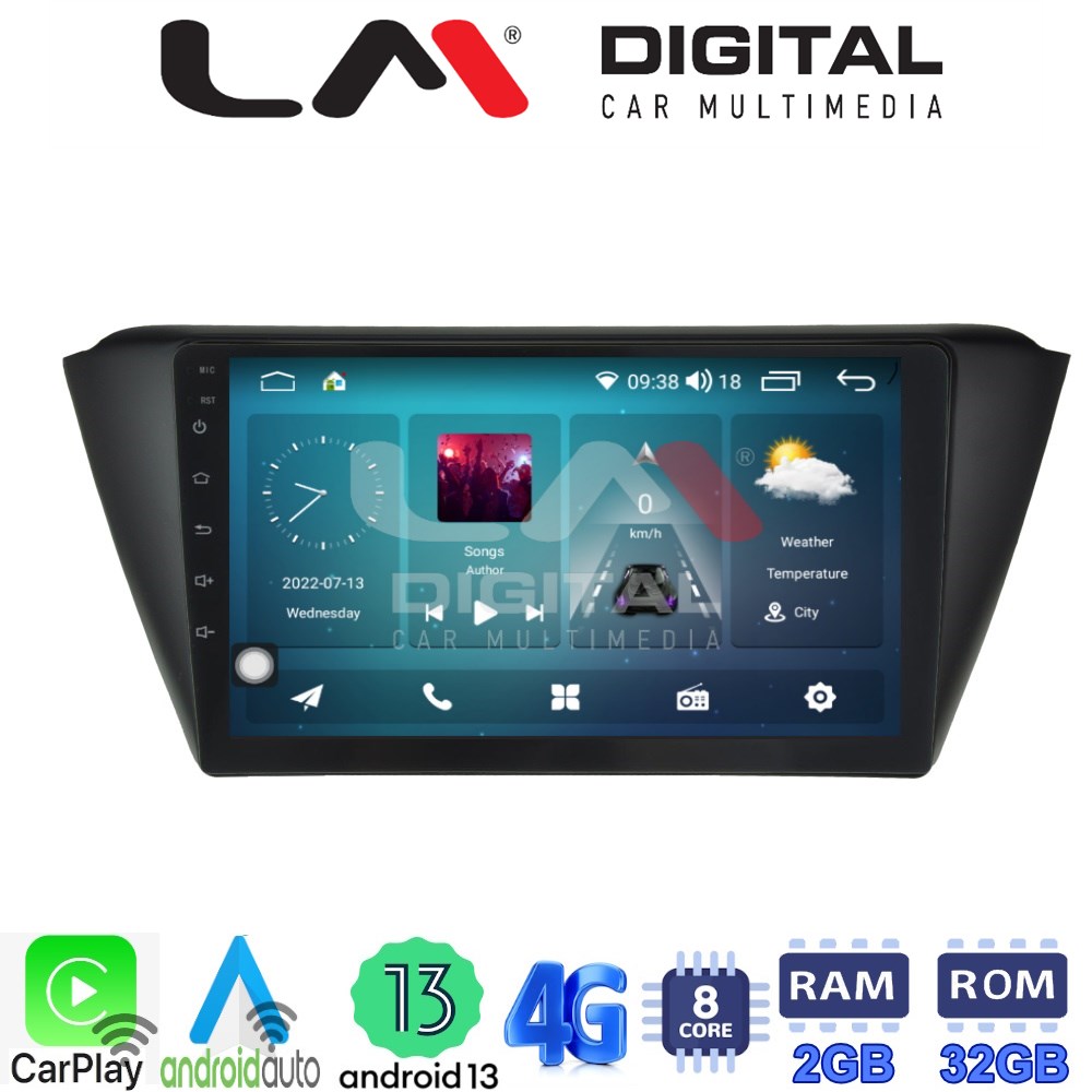 LM Digital - LM ZR8541 GPS Οθόνη OEM Multimedia Αυτοκινήτου για SKODA FABIA 2015> (CarPlay/AndroidAuto/BT/GPS/WIFI/GPRS)