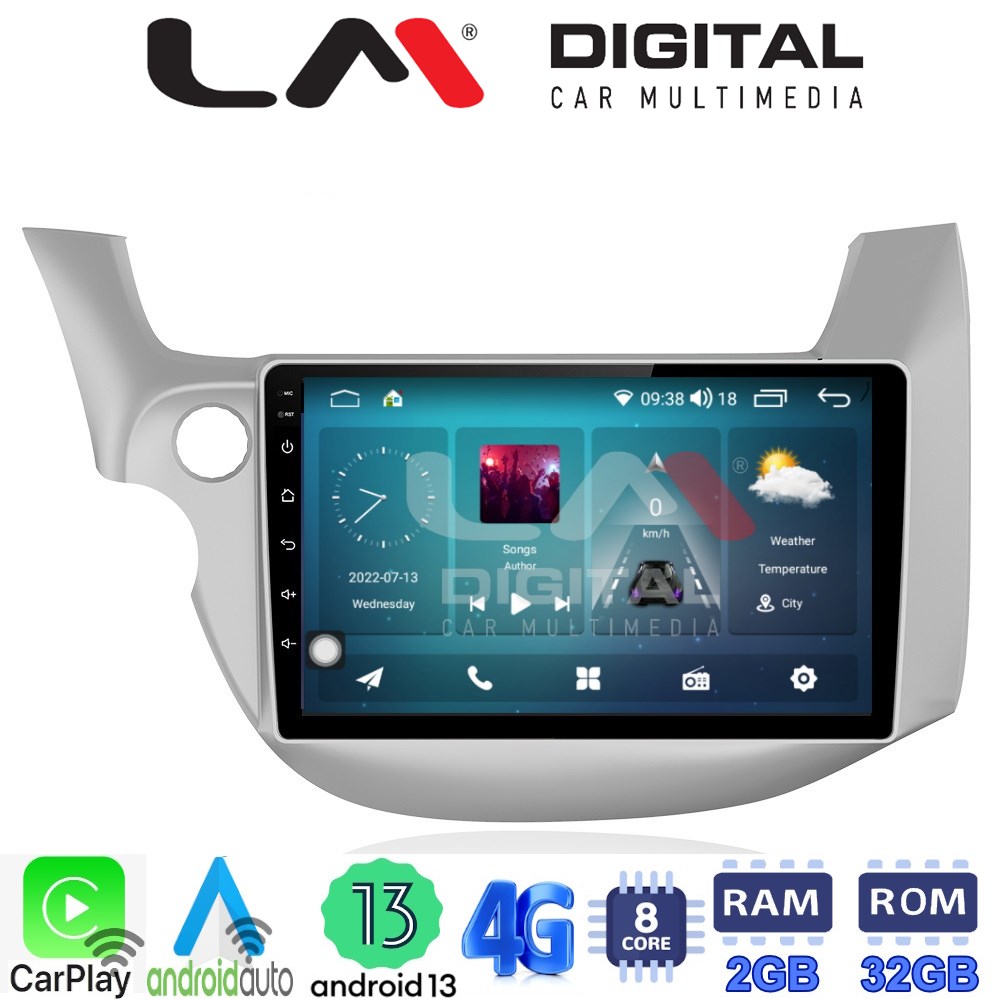 LM Digital - LM ZR8549 GPS Οθόνη OEM Multimedia Αυτοκινήτου για HONDA JAZZ 2008>2013 (CarPlay/AndroidAuto/BT/GPS/WIFI/GPRS)
