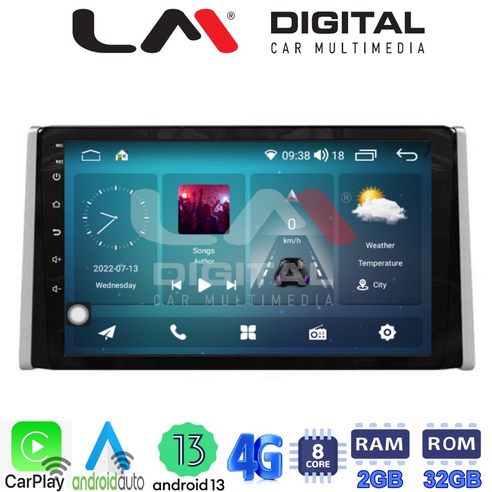 LM Digital - LM ZR8572 GPS Οθόνη OEM Multimedia Αυτοκινήτου για TOYOTA RAV 4  2019 >  (CarPlay/AndroidAuto/BT/GPS/WIFI/GPRS)
