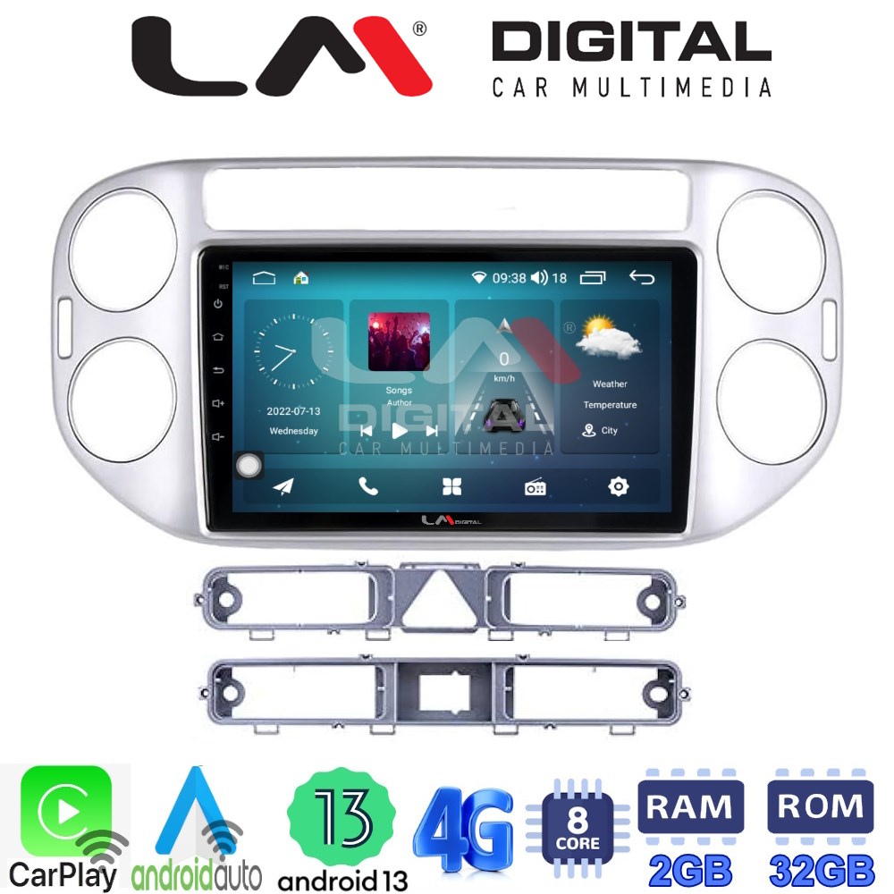 LM Digital - LM ZR8590 GPS Οθόνη OEM Multimedia Αυτοκινήτου για VW TIGUAN 2007>2017 (CarPlay/AndroidAuto/BT/GPS/WIFI/GPRS)
