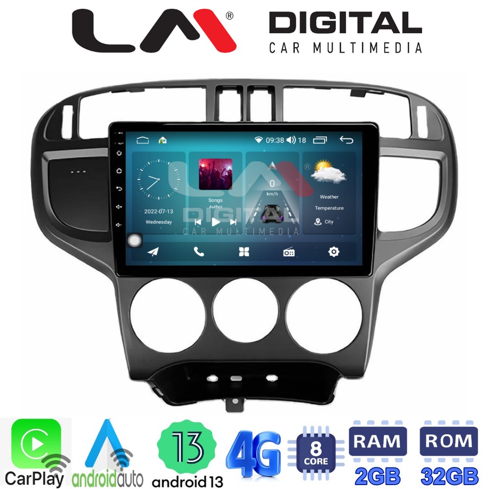 LM Digital - LM ZR8600 GPS Οθόνη OEM Multimedia Αυτοκινήτου για Hyundai Matrix 2001 > 2011 (CarPlay/AndroidAuto/BT/GPS/WIFI/GPRS)
