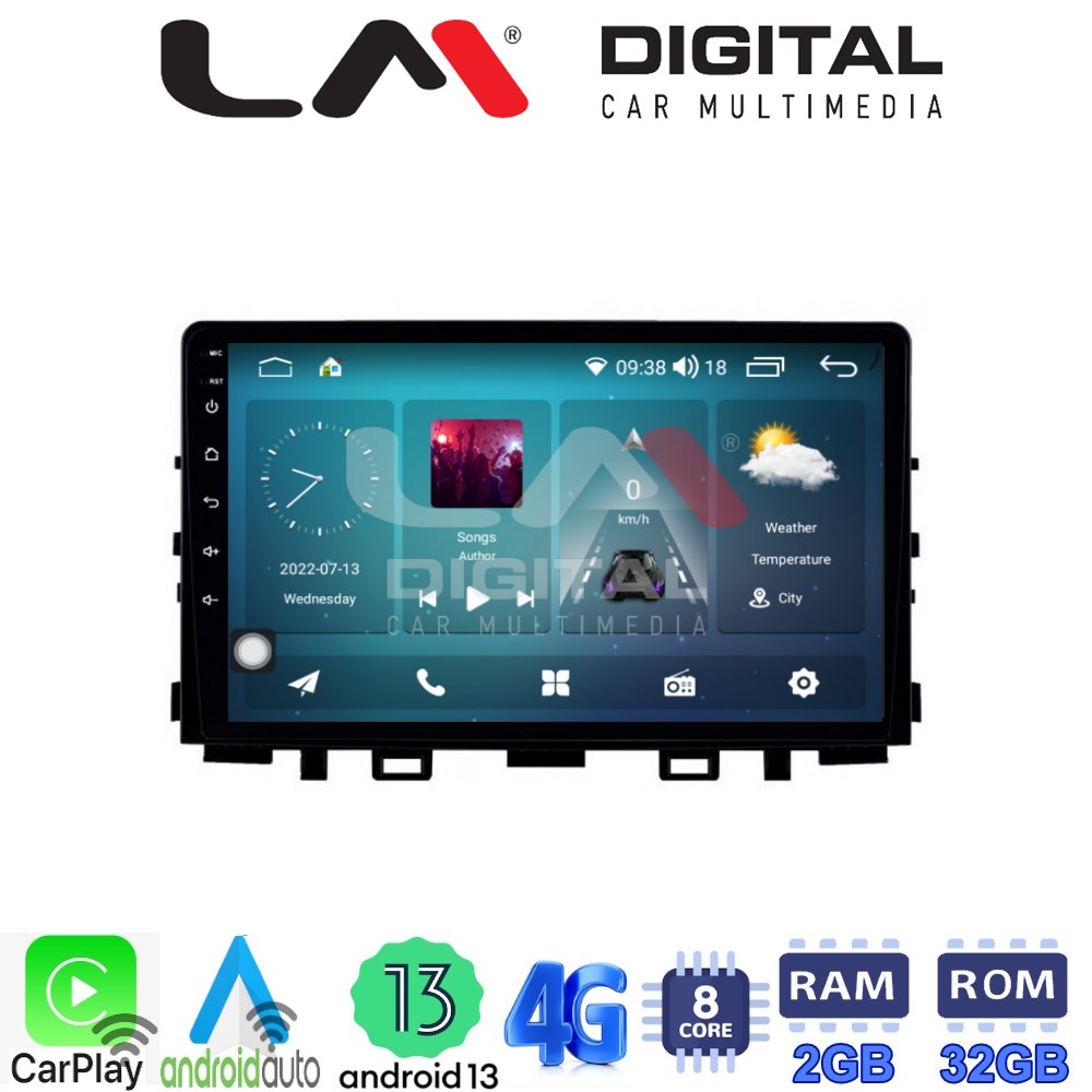 LM Digital - LM ZR8625 GPS Οθόνη OEM Multimedia Αυτοκινήτου για KIA RIO & STONIC 2017> (CarPlay/AndroidAuto/BT/GPS/WIFI/GPRS)