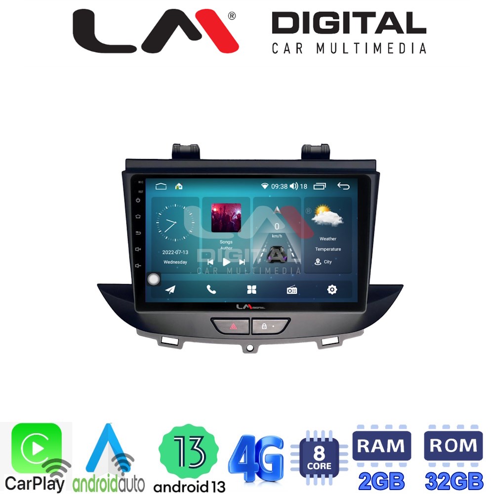 LM Digital - LM ZR8664 GPS Οθόνη OEM Multimedia Αυτοκινήτου για Opel Crossland-Grandland 2017 > (CarPlay/AndroidAuto/BT/GPS/WIFI/GPRS)