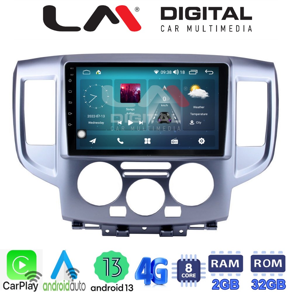 LM Digital - LM ZR8685 GPS Οθόνη OEM Multimedia Αυτοκινήτου για Nissan NV200 2009> (CarPlay/AndroidAuto/BT/GPS/WIFI/GPRS)